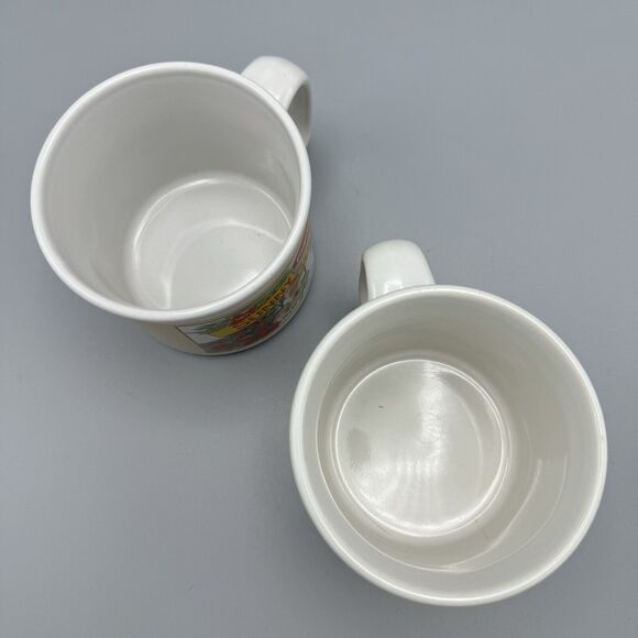 Pair of Campbells Advertising Ceramic Soup Chili Mug 2005 Houston Harvest 16 Oz - Picture 6 of 9